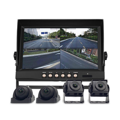Sistema de navegación multimedial de automóviles de 10 pulgadas + CCD HD cámara inversa de vista completa Monitor de seguridad para camiones, remolques y accesorios de conducción automotriz