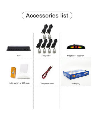 Sensor de estacionamiento para autocaravanas, detección delantera y trasera, asistencia automática de estacionamiento, dispositivo de seguridad para estacionamiento de vehículos, sensor universal para coche