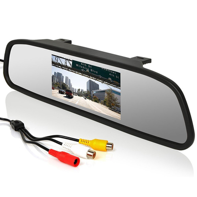 El espejo automático de la vista posterior supervisa 4,3 pulgadas LCD que invierten la ayuda 2 sistemas de pesos americanos de entrada