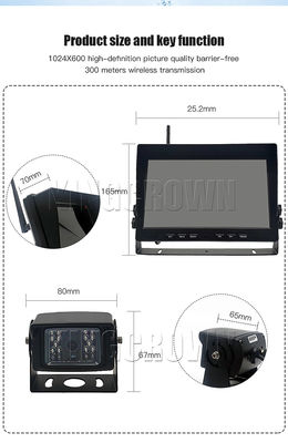 Cámara de visión trasera inalámbrica HD para coche con diseño impermeable y visión nocturna para asistencia al estacionamiento