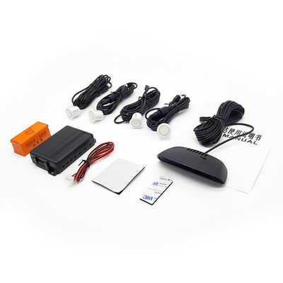 Kit de sensores de aparcamiento para coche con pantalla LED, 4 sensores ultrasónicos de marcha atrás, asistente de conducción de seguridad a prueba de agua IP68 para protección de estacionamiento de vehículos
