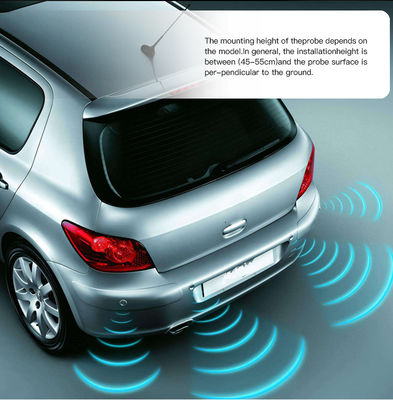Kit de sensores de aparcamiento para coche con pantalla LED, 4 sensores ultrasónicos de marcha atrás, asistente de conducción de seguridad a prueba de agua IP68 para protección de estacionamiento de vehículos