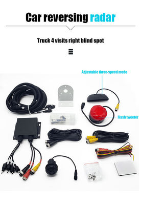 Fabrica de venta al por mayor Seguridad IP67 Resistente a Bajas Temperaturas Impermeable para camiones Estacionamiento 4 Sensor Sistema de radar Detector de advertencia Alarma de voz