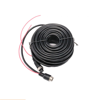PVC 4 Pin Aviation Cable Wearproof Pull del metal resistente y elástico