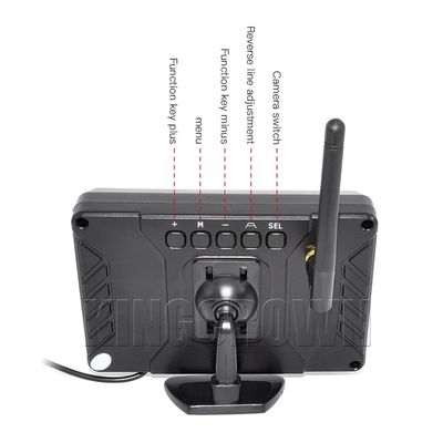 Nuevo kit de cámara de retrocesión de retrovisión inalámbrica de 7 pulgadas 12V 24V Monitoreo de cámara inalámbrica de retrocesión para camión elevador