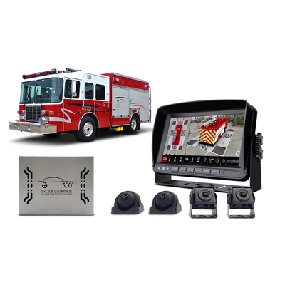 Sistema de reserva el 10in de la cámara de DC12V para el remolque Van Quad Split Screen Monitor del camión de rv