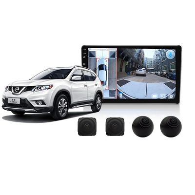 KINGCROWN 10-Inch 360° Panoramic All-in-One Vehicle Camera System with 3D Bird View 1080P Recording GPS WiFi/4G Connectivity