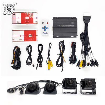 Universal 4 cámaras HD 1080P Grabadora Surround View Monitoreo de retroceso de ayuda Sistema de panorámica Sistema de cámara de 360 grados de automóvil