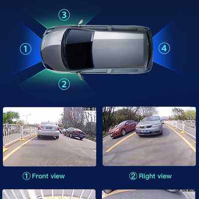 Registrador a prueba de choques 4K+1080P PAL NTSC de la cámara del tablero de instrumentos del coche 170deg opcional