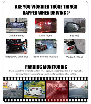 Sistema de visión de coche 360° multijugador con pantalla integrada en la unidad principal