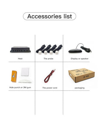 4 Sensores Radar de Estacionamiento Automático, Sistema Detector Monitor de Respaldo con Pantalla LED Encendido/Apagado para Honda Civic