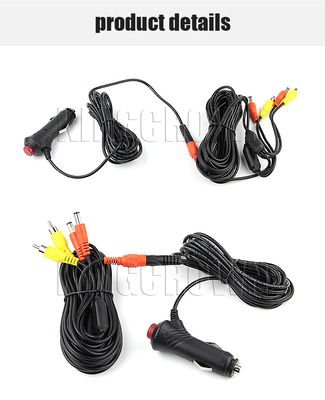 El coche ventaja 3M del cable de extensión del mechero de 12 voltios conecta el monitor y la cámara