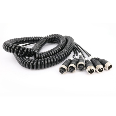 Accesorios de la cámara del coche del ODM de la PU 4 Pin Reversing Camera Extension Cable de la FCC
