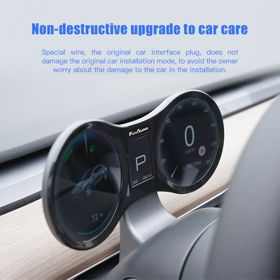 Pantalla LCD multi de la exhibición del indicador del modelo 3 multifuncionales del tablero de instrumentos de Tesla Digital del coche