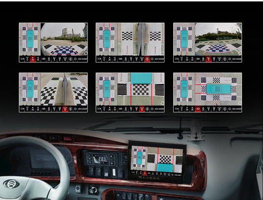 360 4CH Truck Camera System AHD IPS 10.1" Monitor ADAS BSD Blind Spot AI DVR