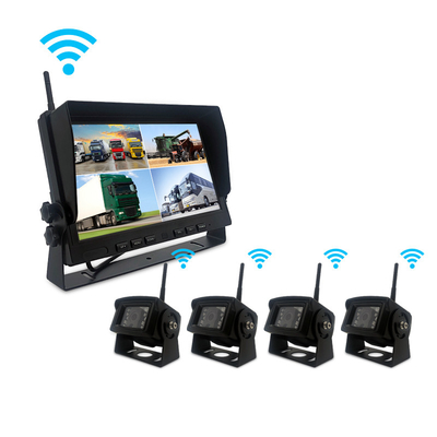 Sistema de reserva de la cámara de la radio de IP67 4CH para el remolque ISO y Android de los camiones rv