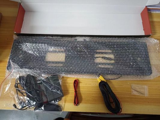 Kit de sensores de marcha atrás para automóviles con pantalla y sensores ultrasónicos ajustables