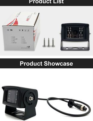 Cámara de marcha atrás para coche, impermeable, Plug and Play, para coches, camiones pesados y furgonetas