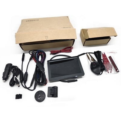 Monitor de punto ciego LCD de 5 pulgadas con cámara de aleta de tiburón 12V-24V