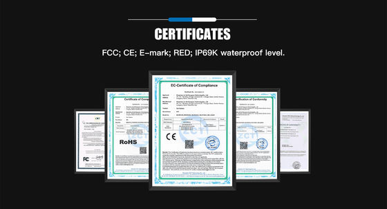 Industrial Vehicle Camera with Cylindrical Housing for Trucks Buses and Construction Equipment