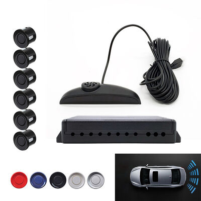 Kit de sensores de marcha atrás de automóviles de 6 puntos con pantalla LED Sistema de asistencia de estacionamiento Radar de respaldo para la conducción segura del vehículo