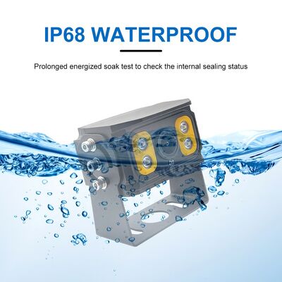 Cámara AHD para vehículos pesados ​​con lente gran angular y carcasa industrial impermeable