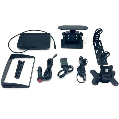 Camara de visión trasera de ayuda para marcha atrás de automóviles, visión nocturna, WiFi inalámbrica impermeable, cámara magnética inalámbrica con energía solar y batería para RV / camión