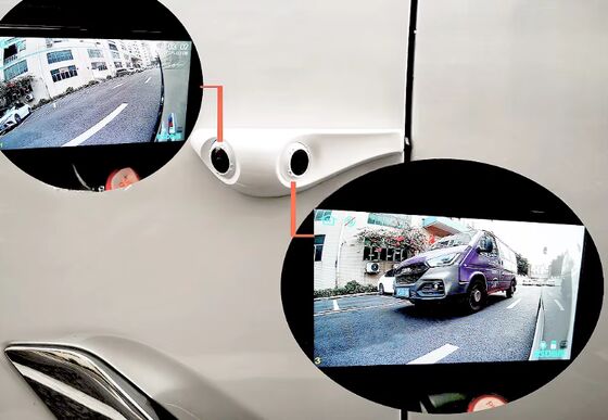 4 Way DVR Electronic Mirror System BSD Blind Spot View Dual Lens Front Rear Left Right Camera for Car RV Camper