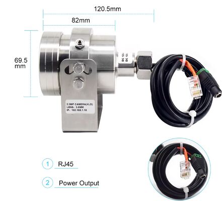 Protección contra explosiones de las cámaras para vehículos industriales y camiones con cáscara metálica