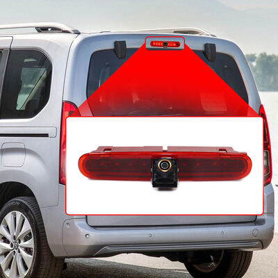 AHD 1080P 170° cámara de visión trasera con lente de ojo de pez, cámara de luz de freno LED para Volkswagen VW Caddy Panel Life 2003-2019 OEM