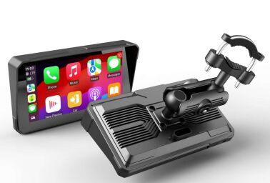 Grabador de motocicleta inalámbrico Carplay/Androidauto teléfono móvil pantalla de vehículo navegación de proyección