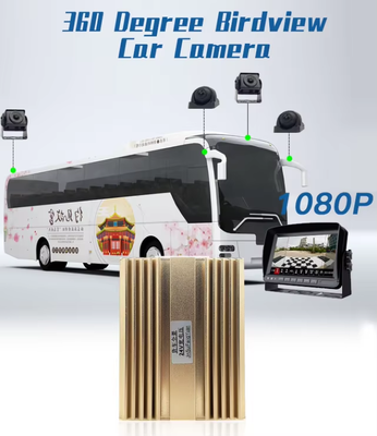 4 canal 360 grados de vista panorámica Sistema de cámara de camión pesado con monitoreo de visión alrededor