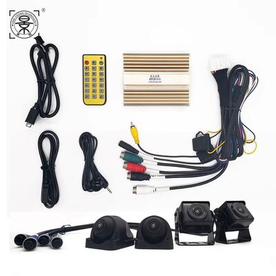 360 Degree Bird View Camera System with IP67 Waterproof HD 1080P and 170° Ultra Wide Viewing Angle for Full Surround View Panoramic Monitoring