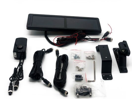15.88 Inch Dual Screen Electronic Rear View Mirror for Trucks with Blind Spot Detection and DVR Recording
