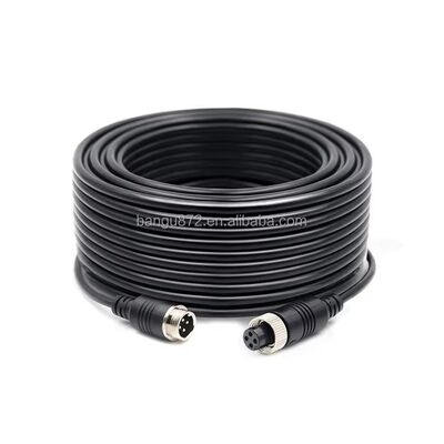 Cable de conector de aviación 4PIN con núcleo de cobre puro IP67 de diseño flexible impermeable y espiral para cámaras de vehículos