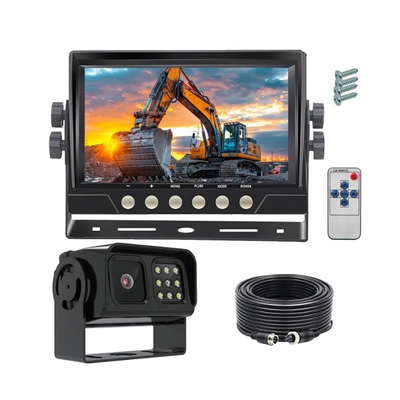 Kit de monitor para vehículos de alta resistencia de 10'' con cámara de visión trasera impermeable IP68 de 1080P AHD con sensor Starlight y ángulo de visión amplio de 140°