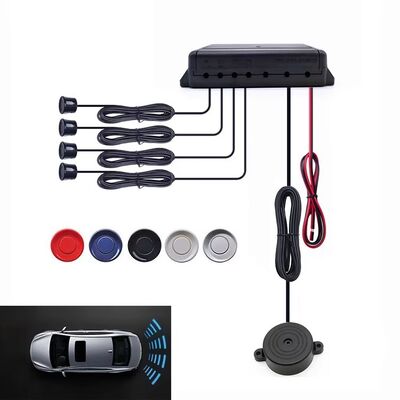 IP67 Waterproof 4-Sensor Reverse Parking Radar System with 0.3-2M Detection Distance for Cars and Trucks