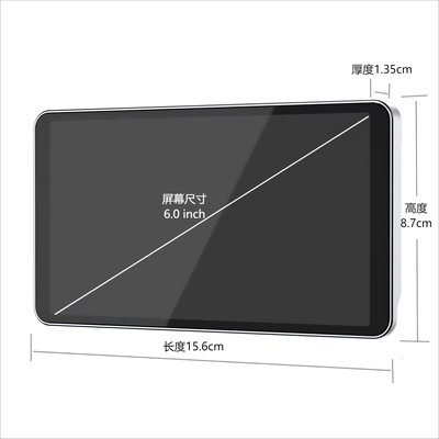 Sistema de cámara de espejo retrovisor digital electrónico de pantalla táctil de 6 pulgadas con doble lente y advertencia de voz AI BSD para Toyota Camry Sedán