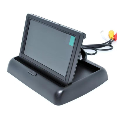 5 Inch TFT LCD Foldable Car Rear View Monitor with Adjustable Screen Viewing Angle and DC 12V Standard Vehicle Voltage