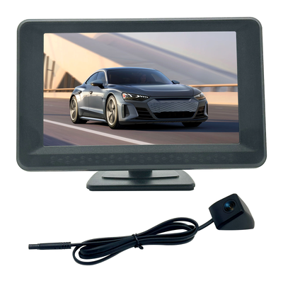 Monitor de pantalla a color TFT LCD de 5 pulgadas para vista trasera, sistema de pantalla para vehículo para cámara de marcha atrás de respaldo para coche, SUV, furgoneta, camión
