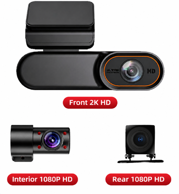 Cámara de salpicadero inteligente 4G LTE 2K HD con monitorización remota en tiempo real y cámara DVR GPS para vehículos