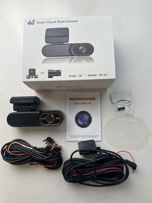 Cámara de salpicadero inteligente 4G LTE 2K HD con monitorización remota en tiempo real y cámara DVR GPS para vehículos